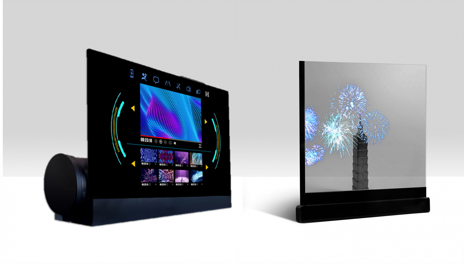 可卷式、折迭性、高透明